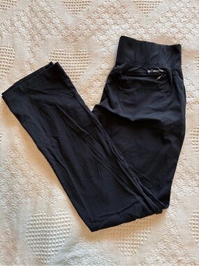 Columbia Utility Pants Black Nylon Stretch Pull-On Hiking Women’s Size M